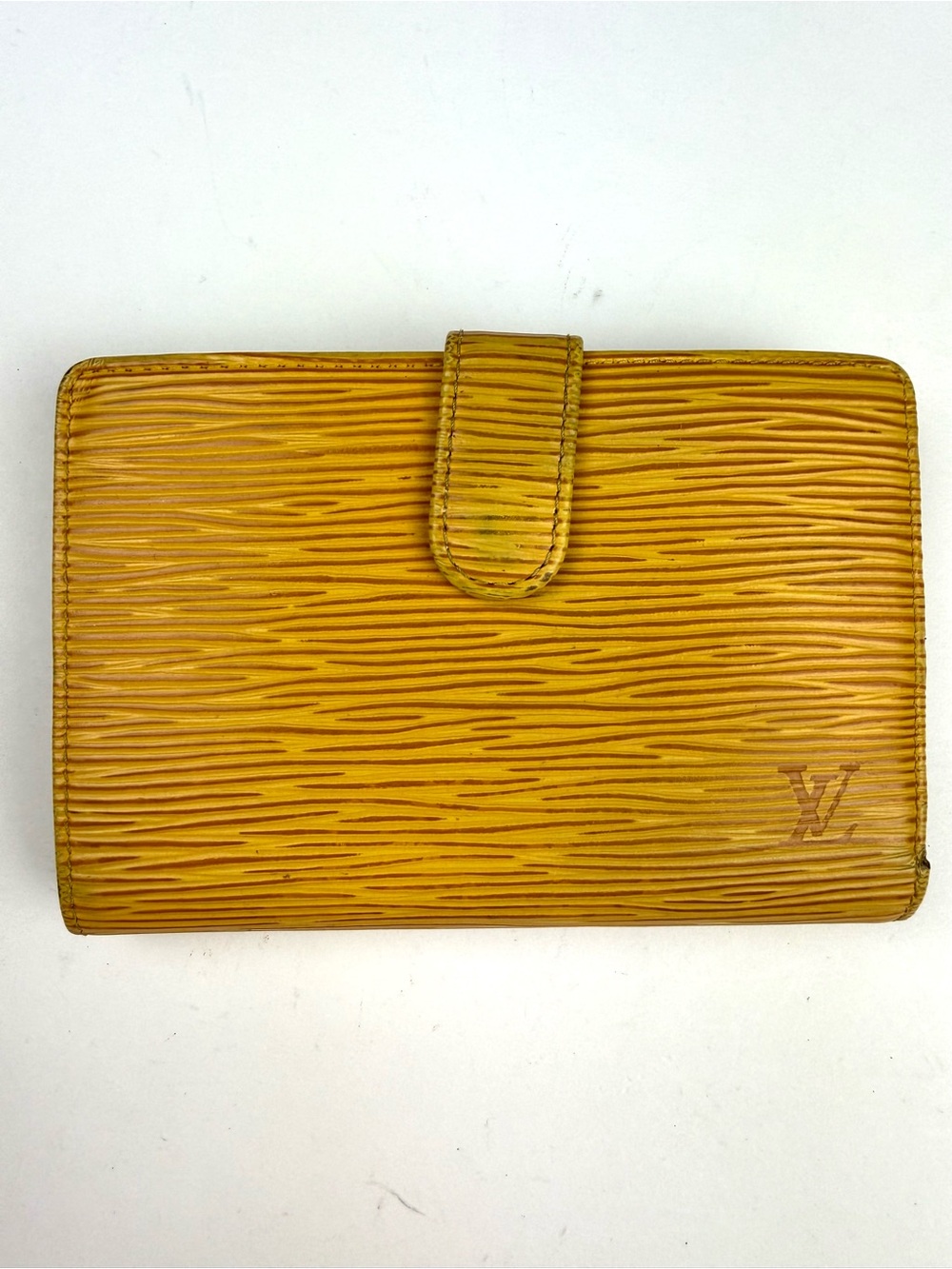 LOUIS VUITTON Yellow EPI Kisslock Wallet